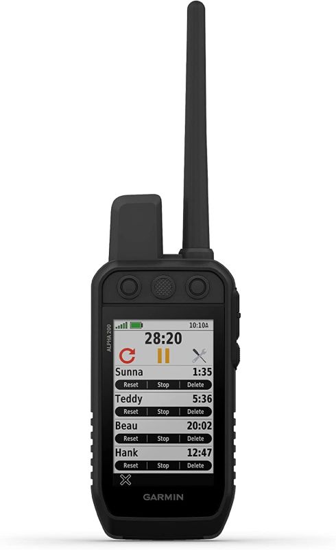 Garmin Alpha 200 Handheld, Simple, Accessible and Fast Tracking and Training for Your Dogs, Sunlight-readable 3.5" Capacitive Touchscreen